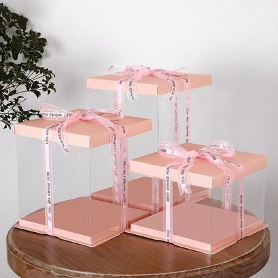 Custom Clear Cake Packaging - Branded Designs, Fast Shipping. Perfect for Weddings!