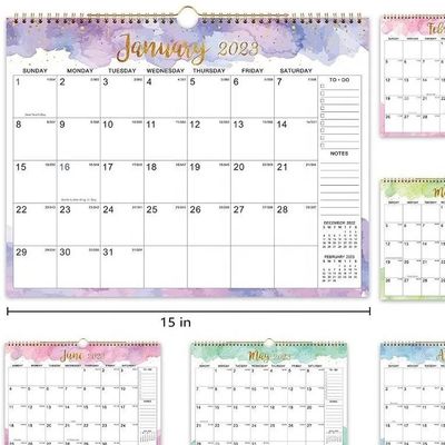 Personalized Calendar Printing with Glossy Paper Type Add Personal Dates And Events Personalization