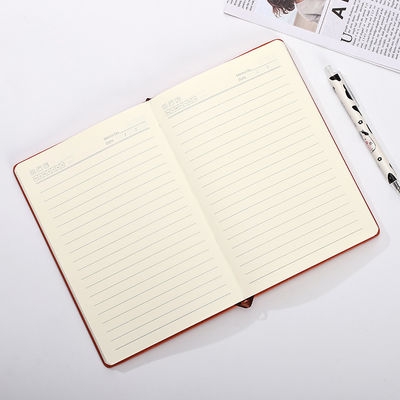 5.8 X 8.3 Inches Spiral Hardcover Notebook with Elastic Band Closure and 300gsm Cover Weight