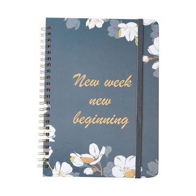 One Subject Page Layout Spiral Hardcover Notebook 5.8 X 8.3 Inches in Size Customizable Colour Choices