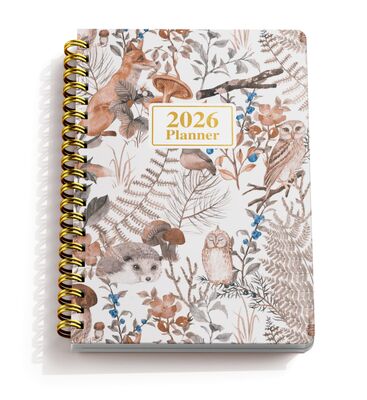 Students Spiral Hardcover Notebook 5.8 X 8.3 Inches White Pages Sturdy Cover Designed for Academic and Professional
