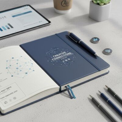Customized As You Like Custom Journal Notebook Suitable For Corporate Branding Marketing Events And Team Collaboration